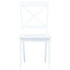 Maison Madeleine -  5 Piece Dining Set Solid Rubber Wood White